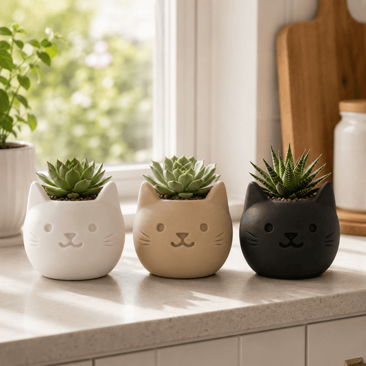 Cute Cat Succulent Planter (3 Pieces Set)