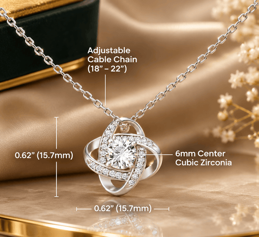 Forever Love Necklace for Soulmate | Heart Pendant Necklace Gift | Romantic Love Message Jewelry | Meaningful Gift for Her