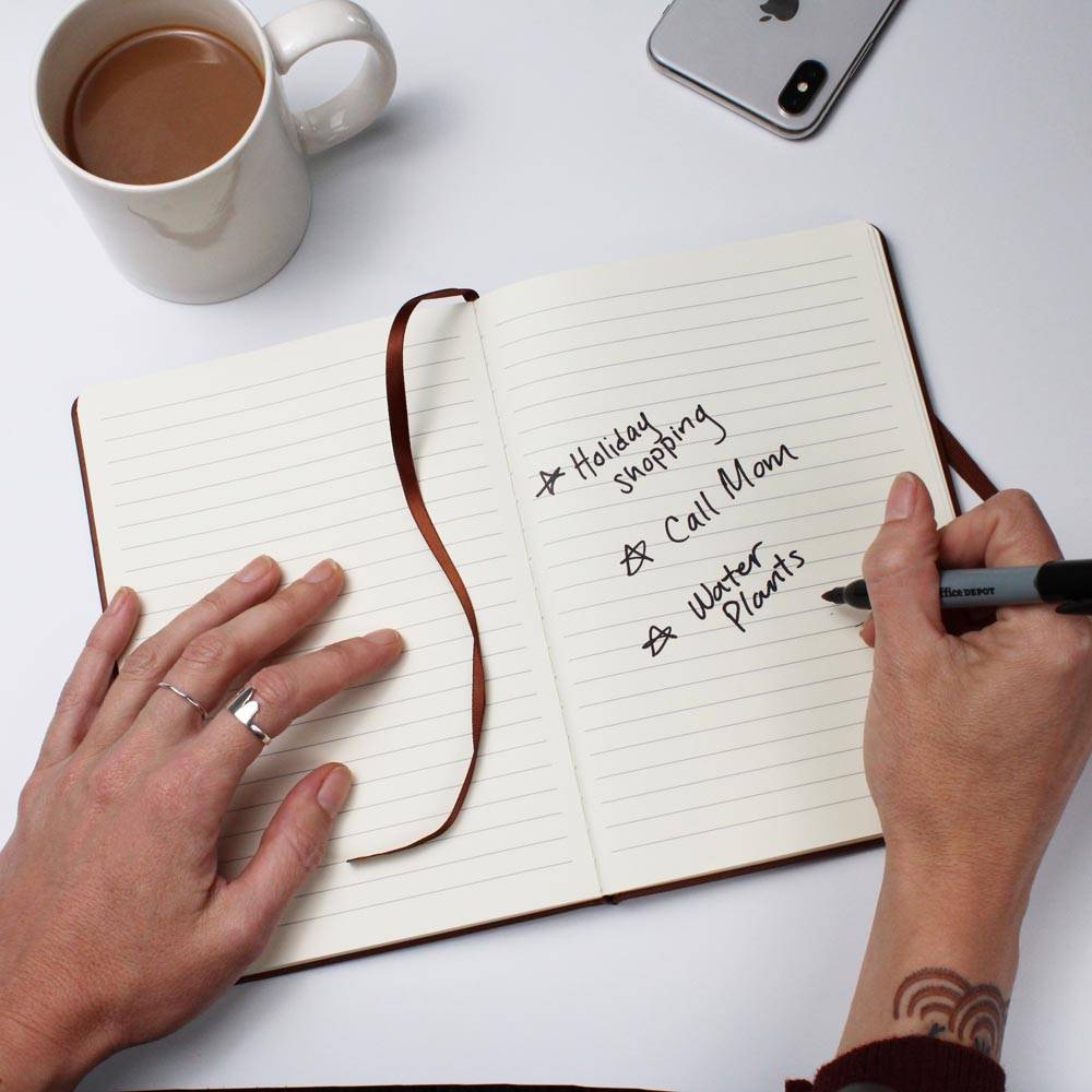 Granddaughter Gifts, Vegan Leather Ruled Notebook Journal