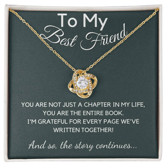 Best Friend Gift For Women, Love Knot Necklace with Gift Box