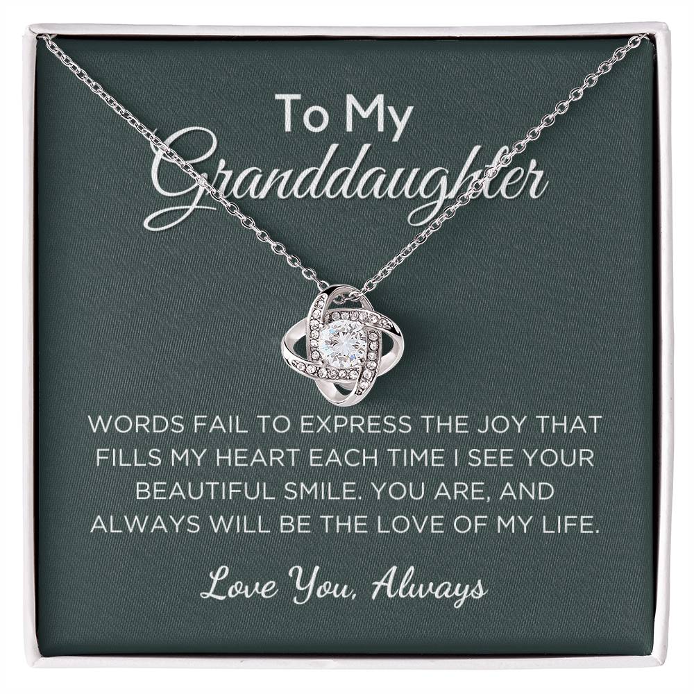 Love of My Life - Gift For Granddaughter With Message Card And Gift Box