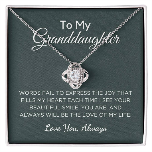 Love of My Life - Gift For Granddaughter With Message Card And Gift Box