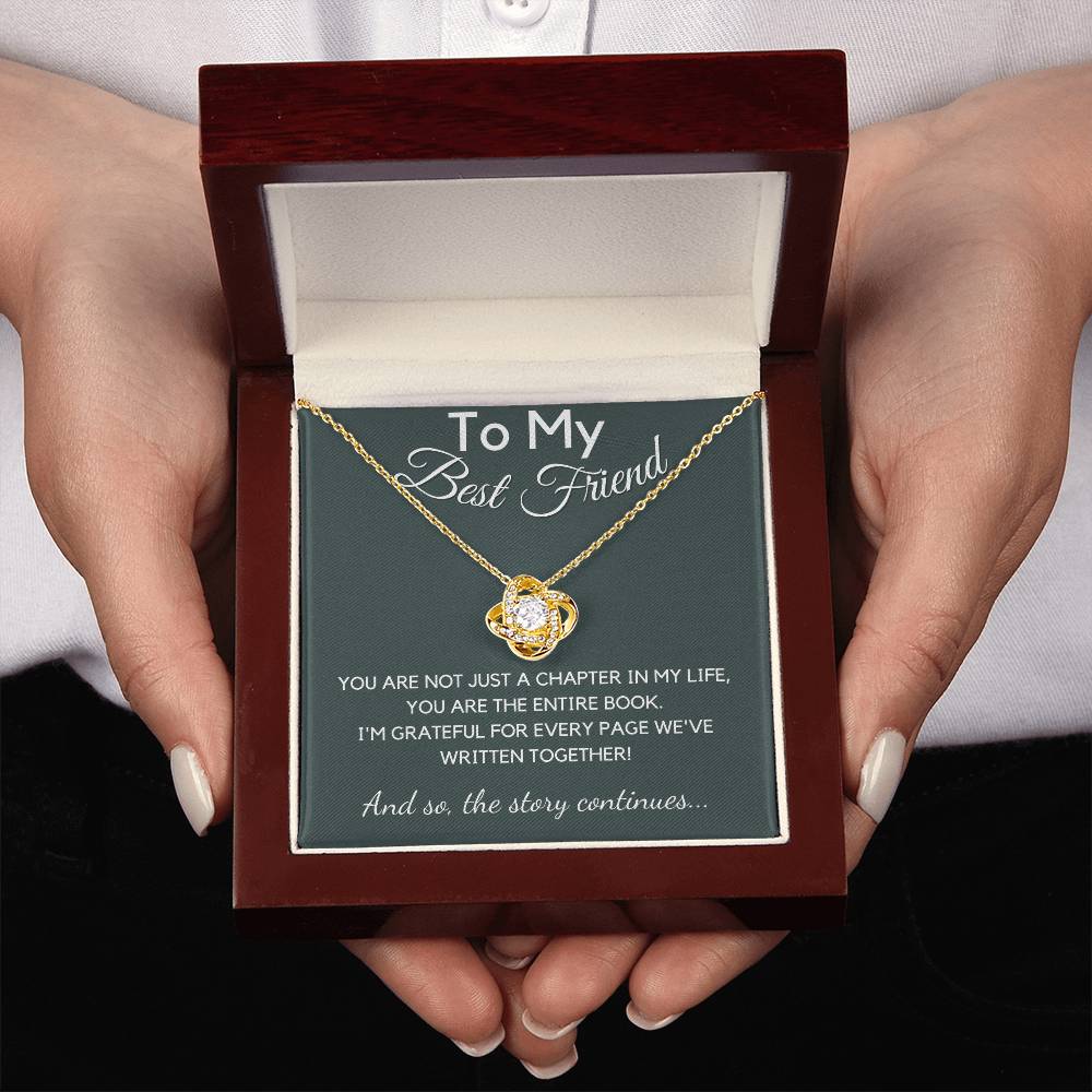 Best Friend Gift For Women, Love Knot Necklace with Gift Box