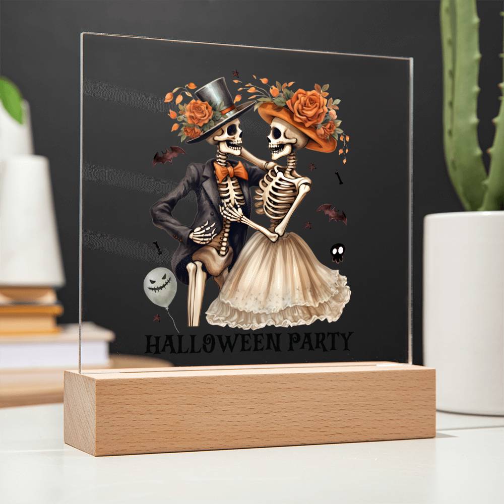 Halloween Party Home Decor, Premium Acrylic with Built-in LED Lights