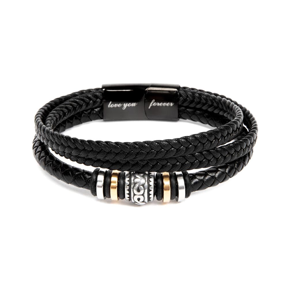 Fathers Day Gift Vegan Leather Bracelet - Music To My Soul
