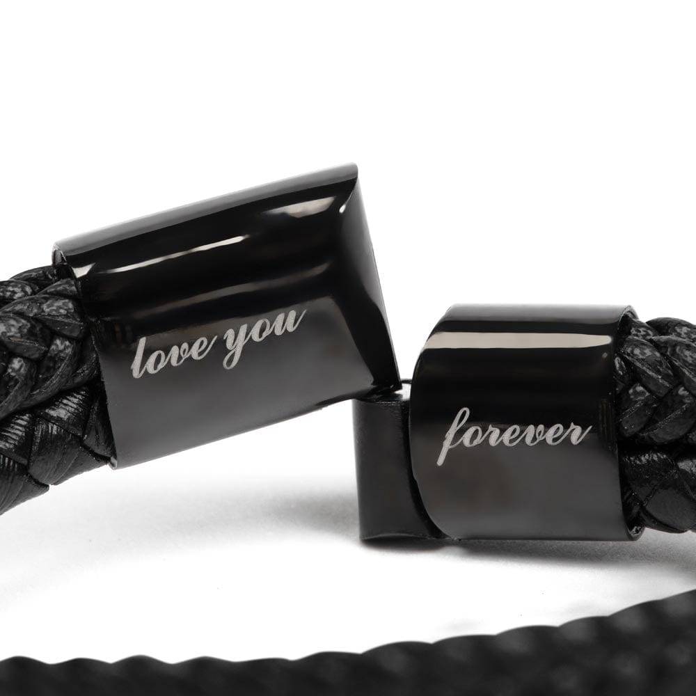 Fathers Day Gift Vegan Leather Bracelet - Music To My Soul