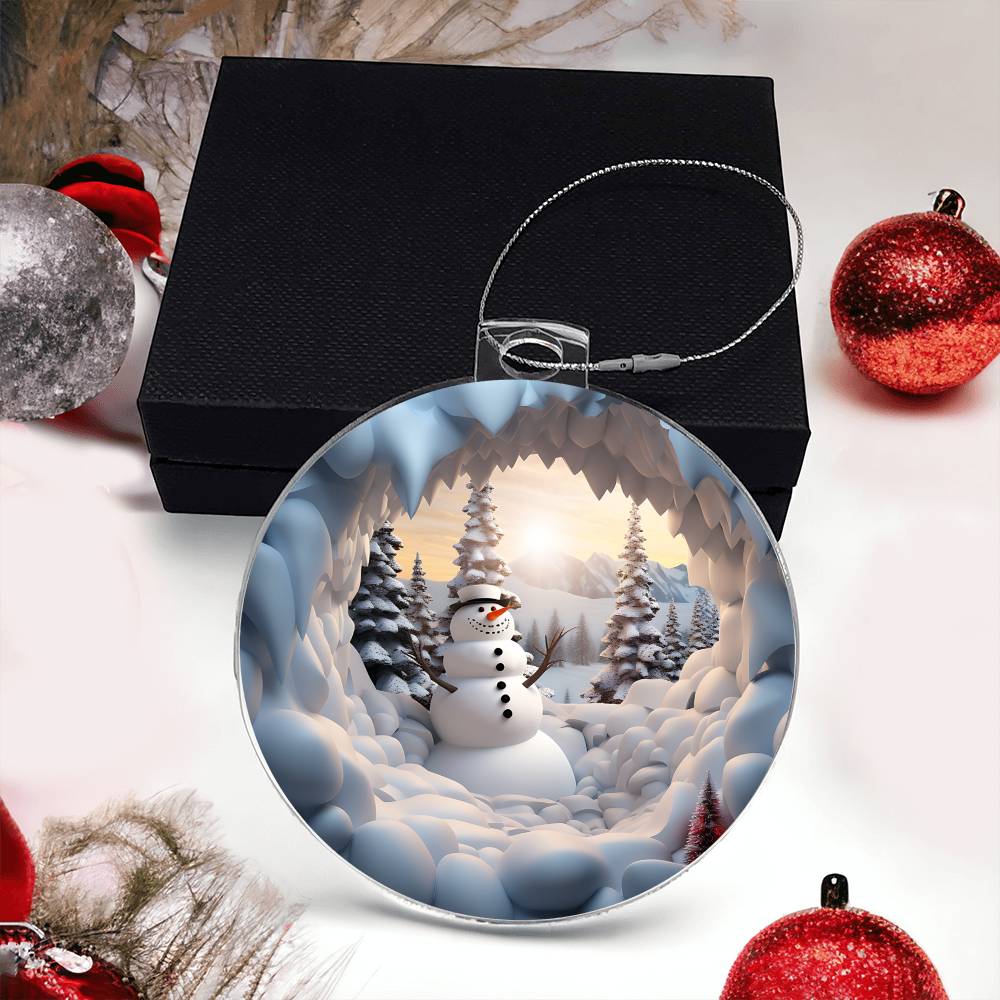 Acrylic Snowman 3D Christmas Gift Ornament
