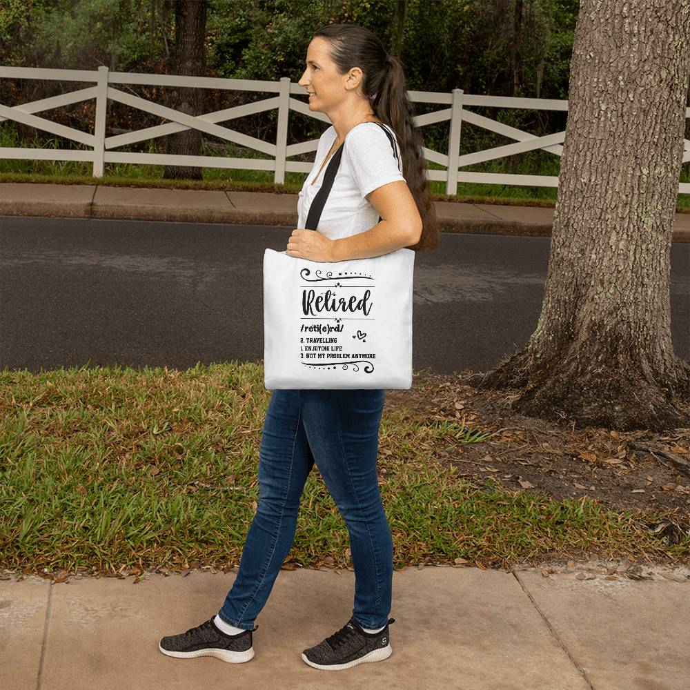 Classic Tote Bag, Lightweight Polyester with Cotton Webbing Straps