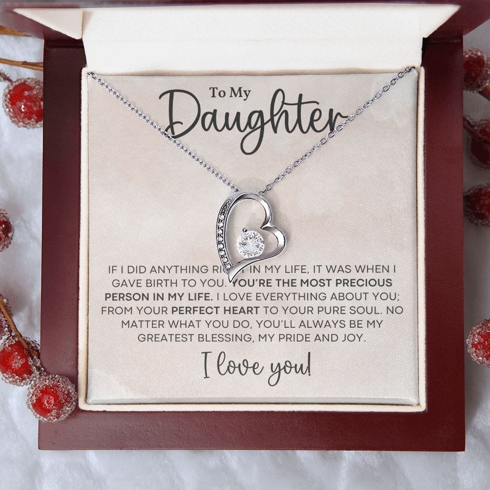 Gift For Daughter With Message Card And Gift Box - If I Did Anything