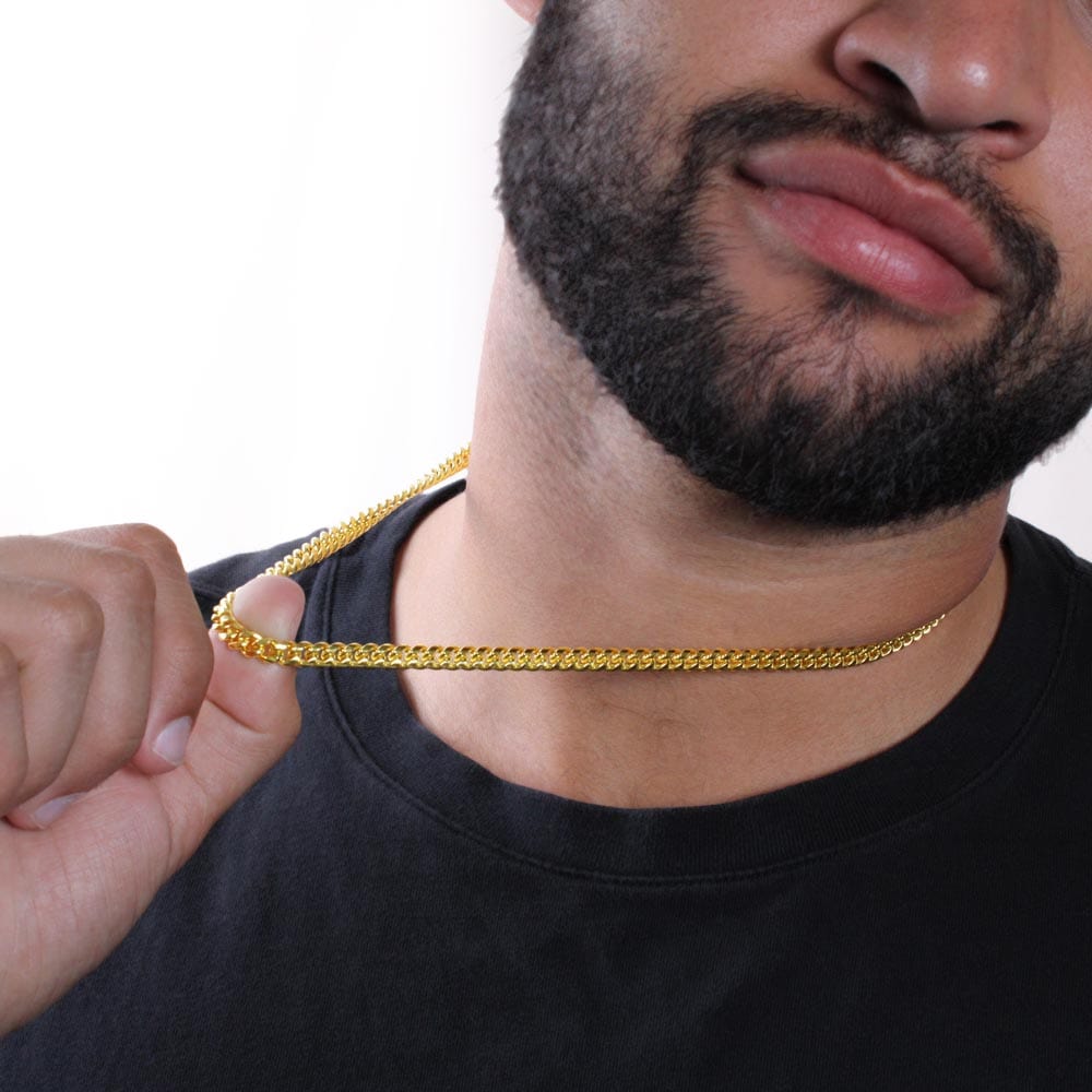 Gift For Son from Mom, Son Gifts from Mom and Dad, Mother and Son Necklace, Birthday Gift For My Son, Father Son Gifts, Cuban Link Chain Necklace