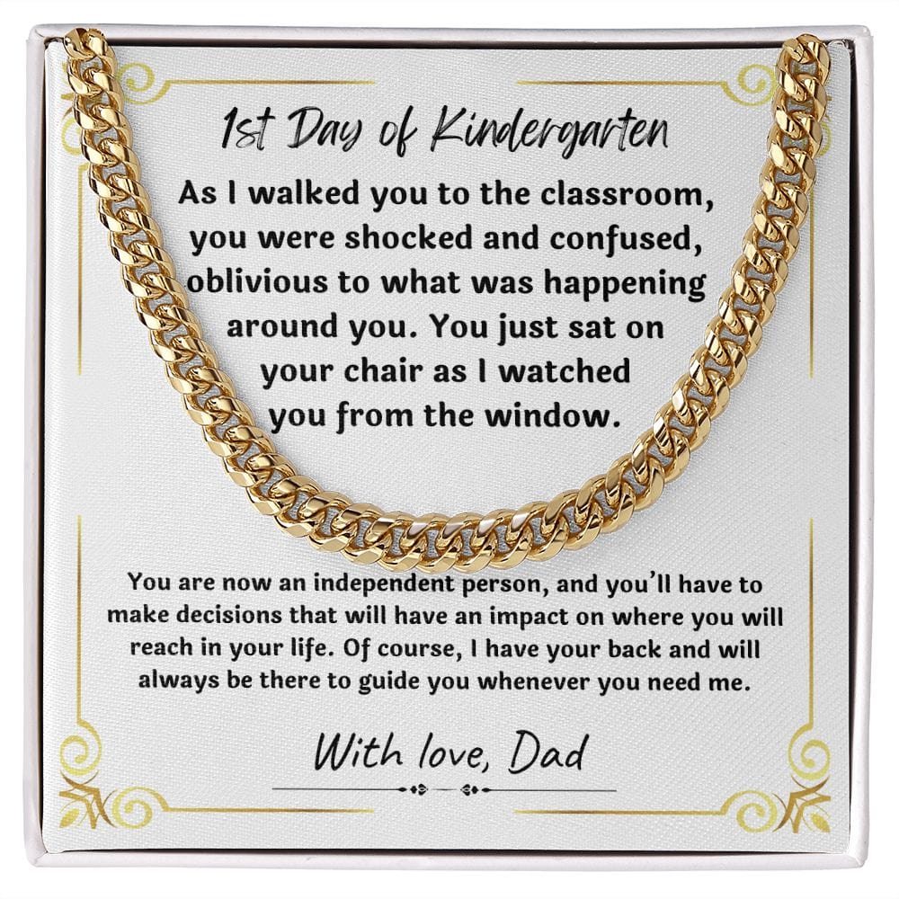 Gift For Son from Mom, Son Gifts from Mom and Dad, Mother and Son Necklace, Birthday Gift For My Son, Father Son Gifts, Cuban Link Chain Necklace