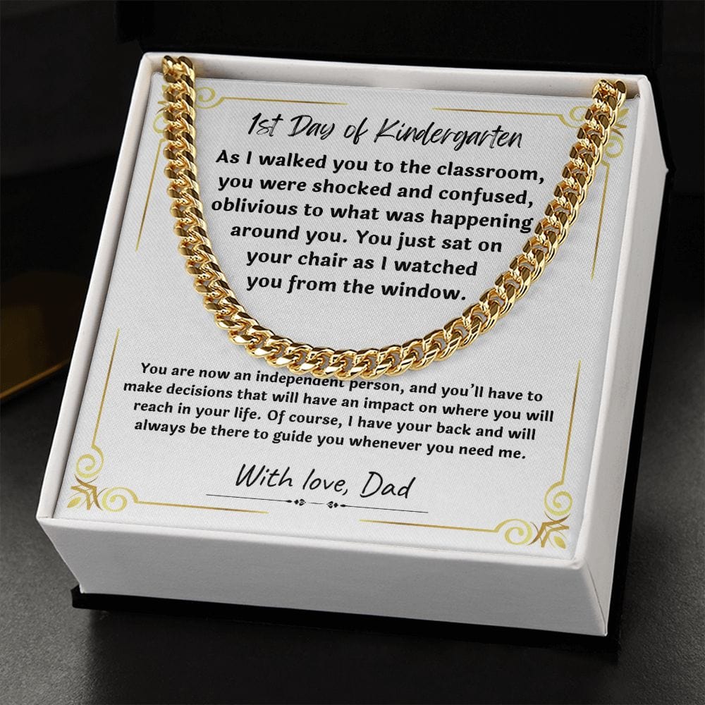 Gift For Son from Mom, Son Gifts from Mom and Dad, Mother and Son Necklace, Birthday Gift For My Son, Father Son Gifts, Cuban Link Chain Necklace