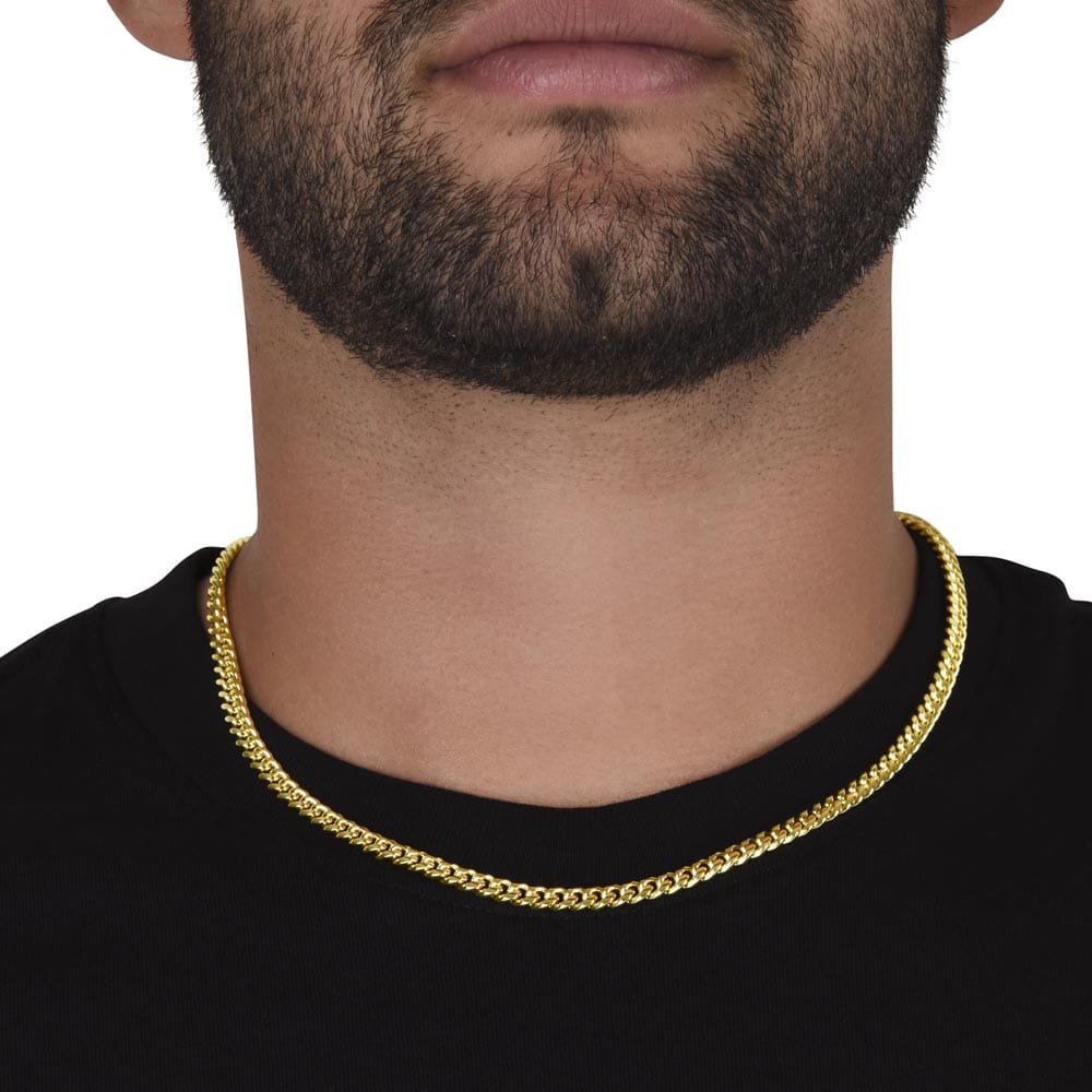 Gift For Soulmate, Valentine's Day Gift for Him, Unique Gift for Soulmate, Cuban Chain Necklace for Men