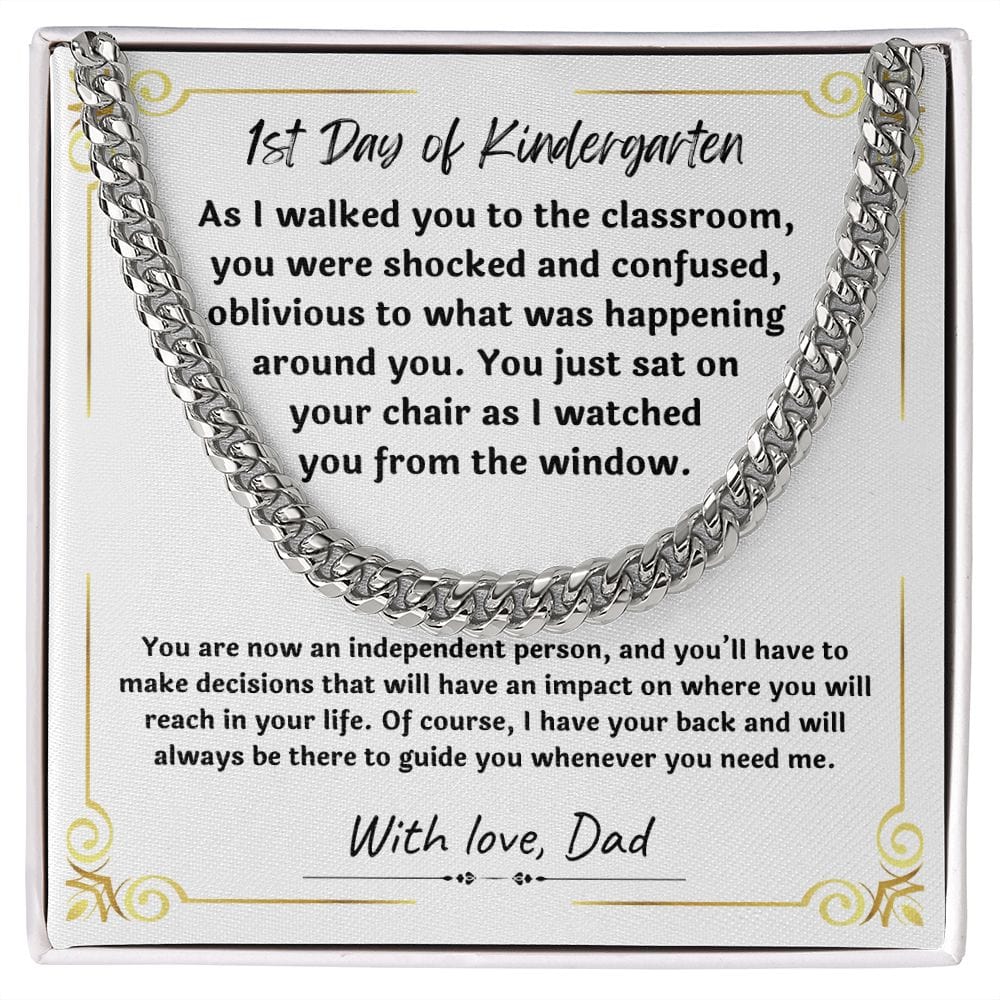 Gift For Son from Mom, Son Gifts from Mom and Dad, Mother and Son Necklace, Birthday Gift For My Son, Father Son Gifts, Cuban Link Chain Necklace