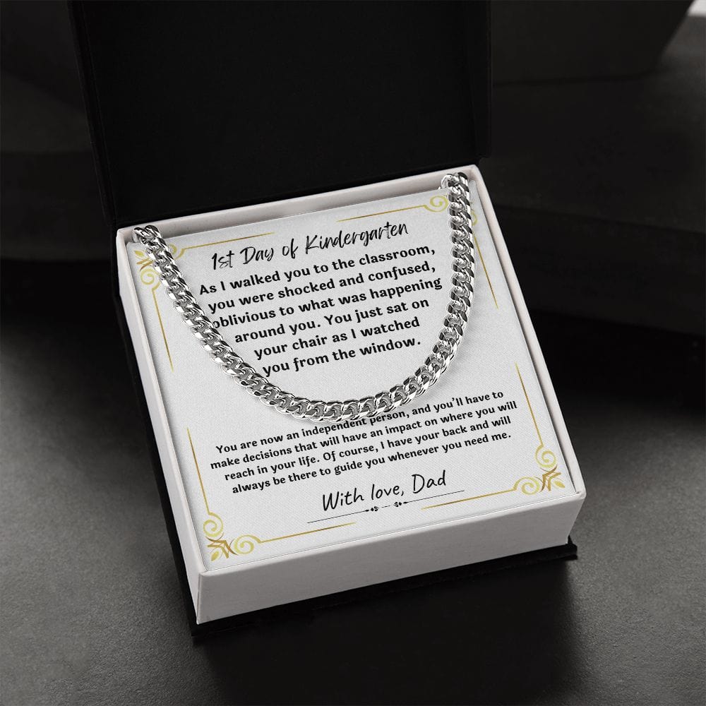 Gift For Son from Mom, Son Gifts from Mom and Dad, Mother and Son Necklace, Birthday Gift For My Son, Father Son Gifts, Cuban Link Chain Necklace