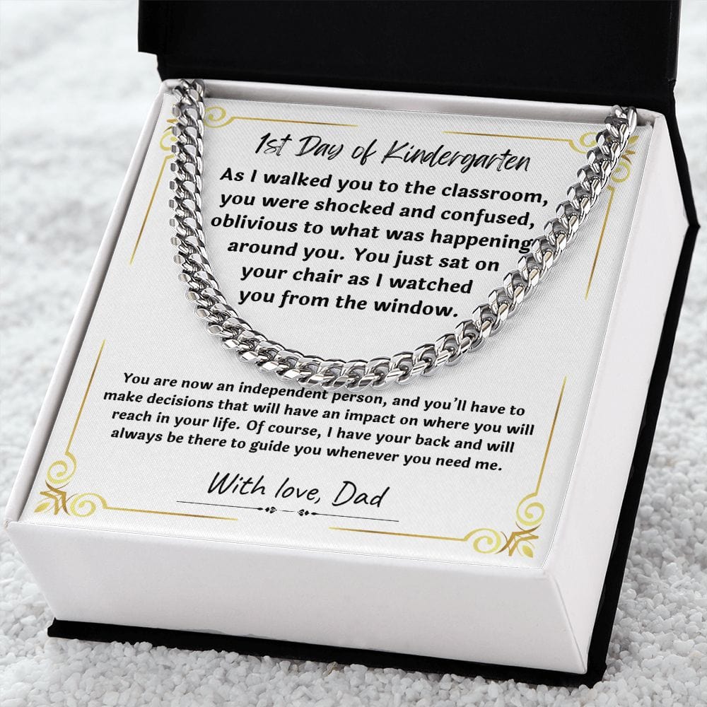 Gift For Son from Mom, Son Gifts from Mom and Dad, Mother and Son Necklace, Birthday Gift For My Son, Father Son Gifts, Cuban Link Chain Necklace