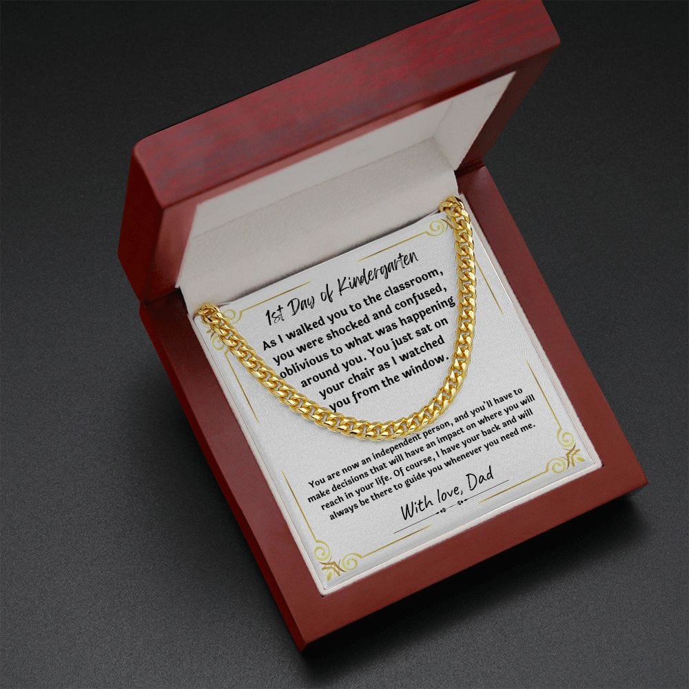 Gift For Son from Mom, Son Gifts from Mom and Dad, Mother and Son Necklace, Birthday Gift For My Son, Father Son Gifts, Cuban Link Chain Necklace