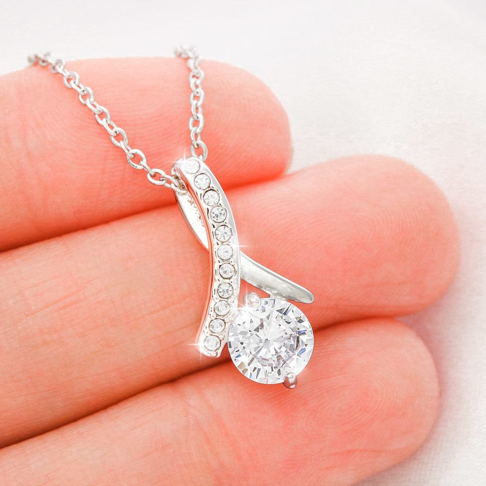 Gift For Granddaughter, Alluring Beauty Necklace Present with Message Card and Gift Box