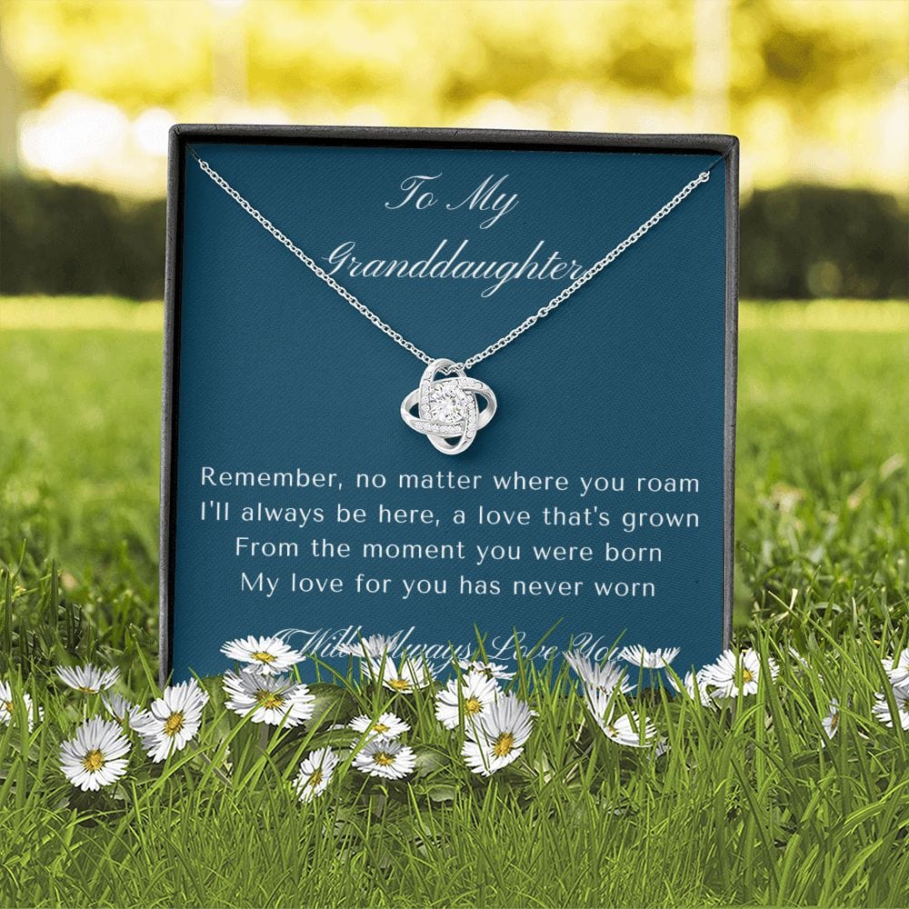 Gift for Granddaughter, Granddaughter Gifts from Grandma and Grandpa, Granddaughter Birthday Gift, Love Knot Necklace
