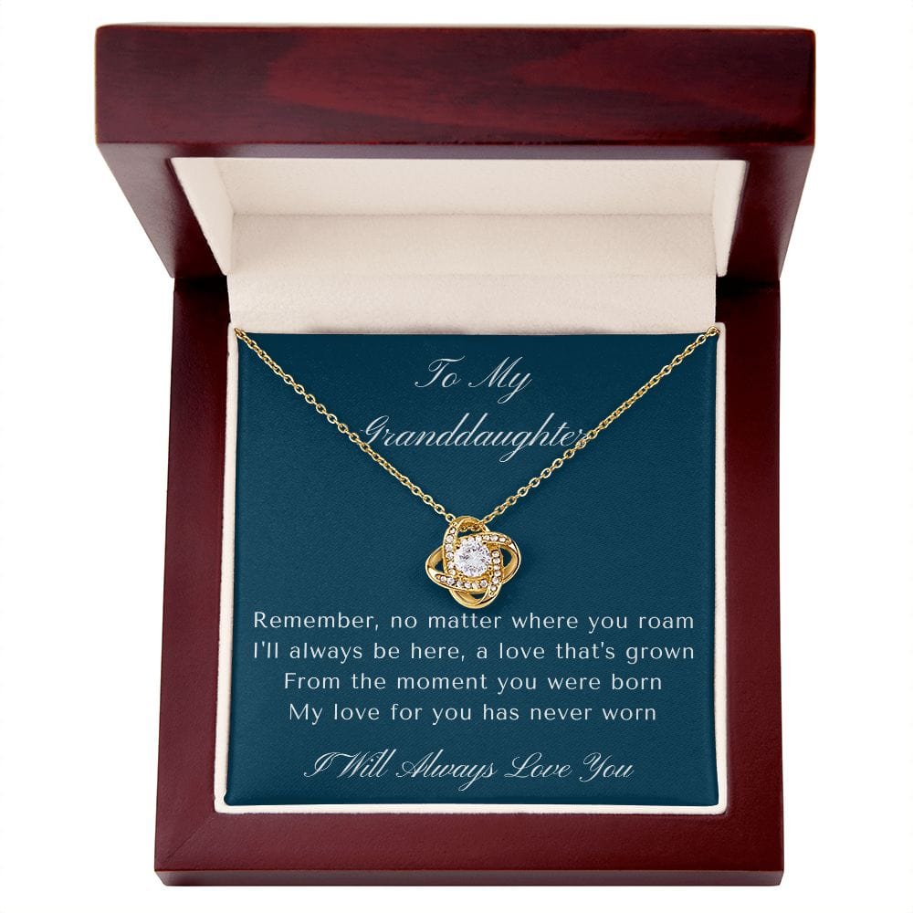 Gift for Granddaughter, Granddaughter Gifts from Grandma and Grandpa, Granddaughter Birthday Gift, Love Knot Necklace