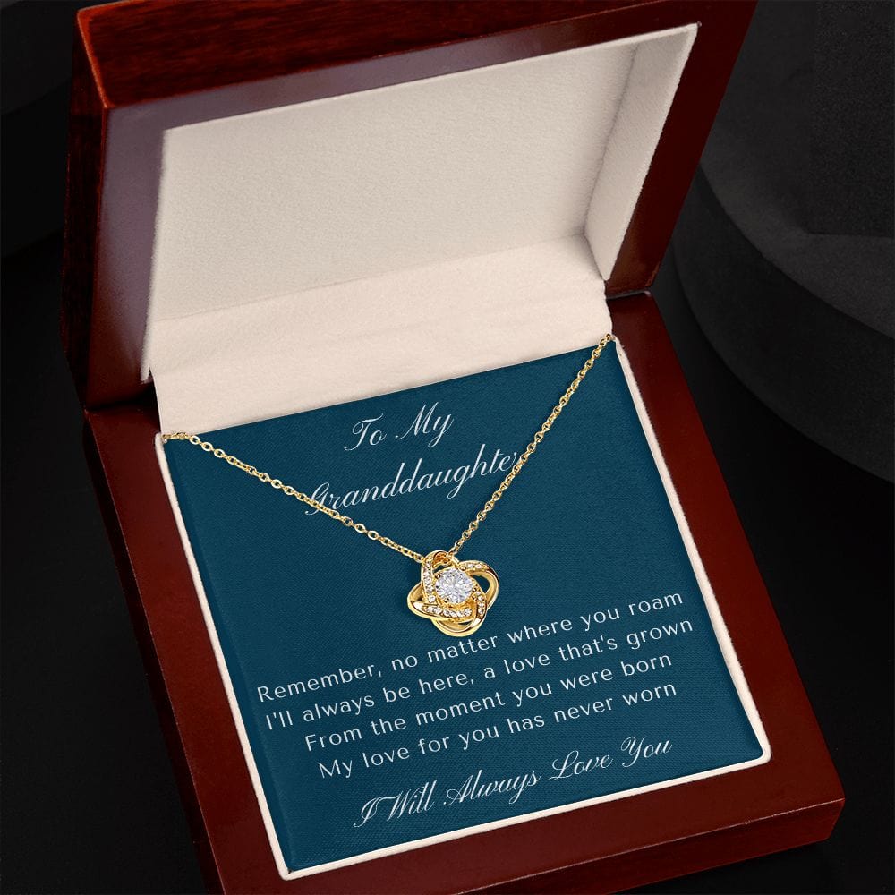 Gift for Granddaughter, Granddaughter Gifts from Grandma and Grandpa, Granddaughter Birthday Gift, Love Knot Necklace