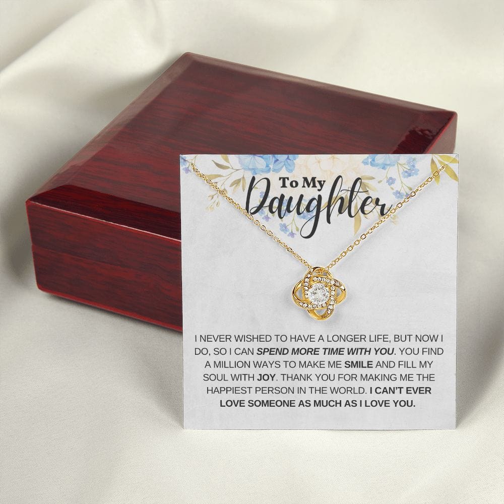 Gift For Daughter From Mom or Dad With Message Card And Gift Box - Spend More Time