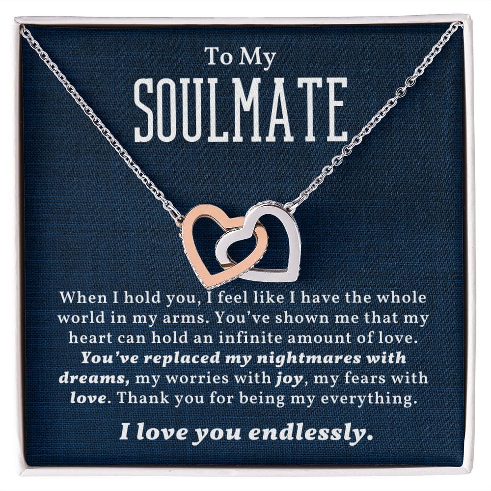 Valentine's Day Gift For Soulmate with Message Card and Gift Box - When I Hold You