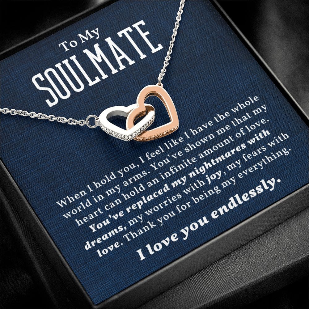 Valentine's Day Gift For Soulmate with Message Card and Gift Box - When I Hold You