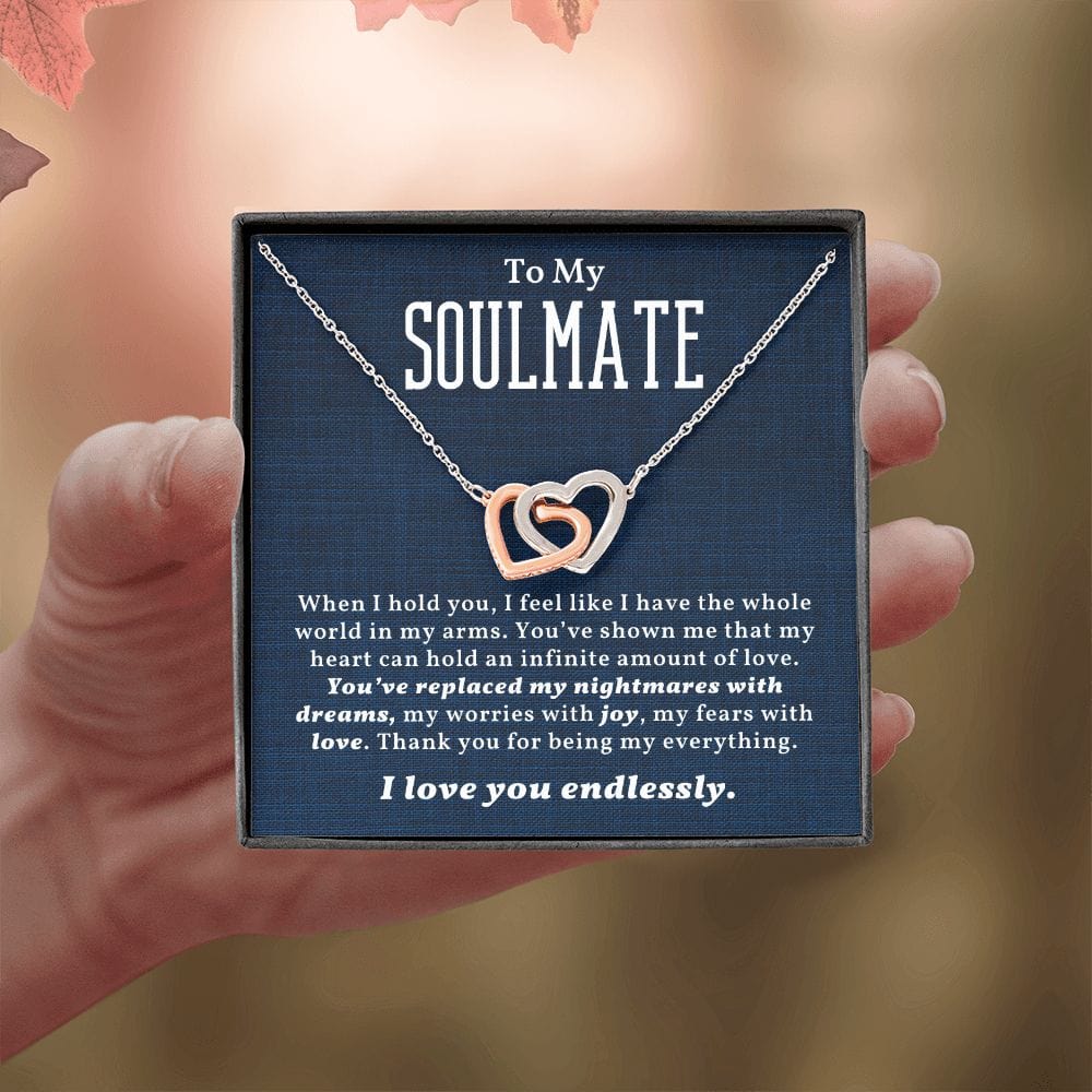Valentine's Day Gift For Soulmate with Message Card and Gift Box - When I Hold You