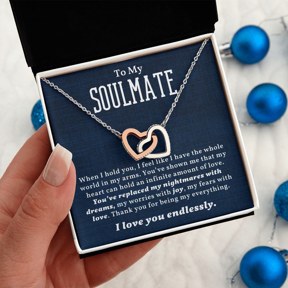 Valentine's Day Gift For Soulmate with Message Card and Gift Box - When I Hold You