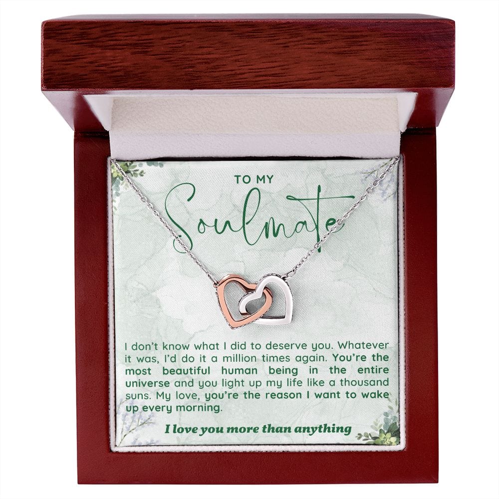 A Sentimental Necklace Gift for Your Soulmate with Message Card and Elegant Gift Box