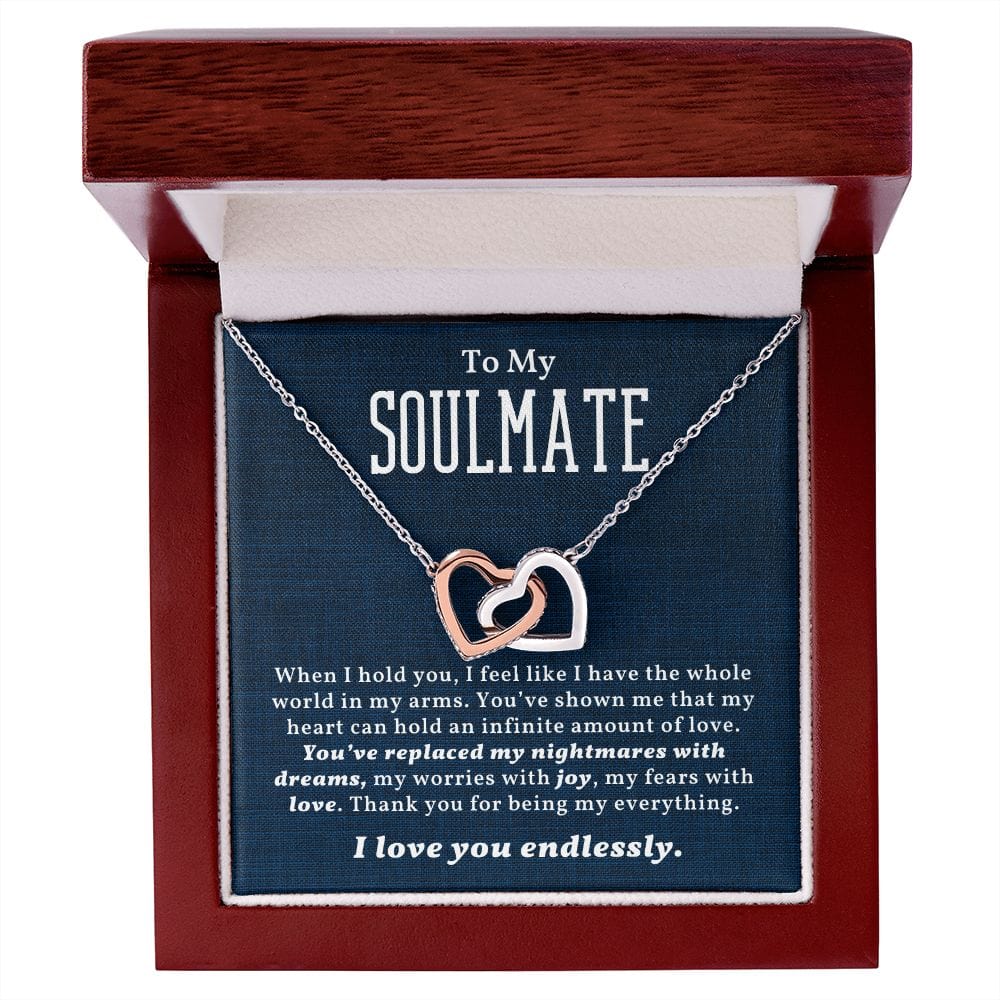 Valentine's Day Gift For Soulmate with Message Card and Gift Box - When I Hold You