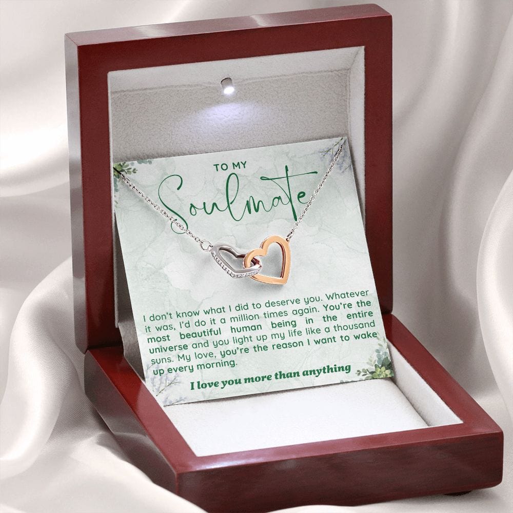 A Sentimental Necklace Gift for Your Soulmate with Message Card and Elegant Gift Box