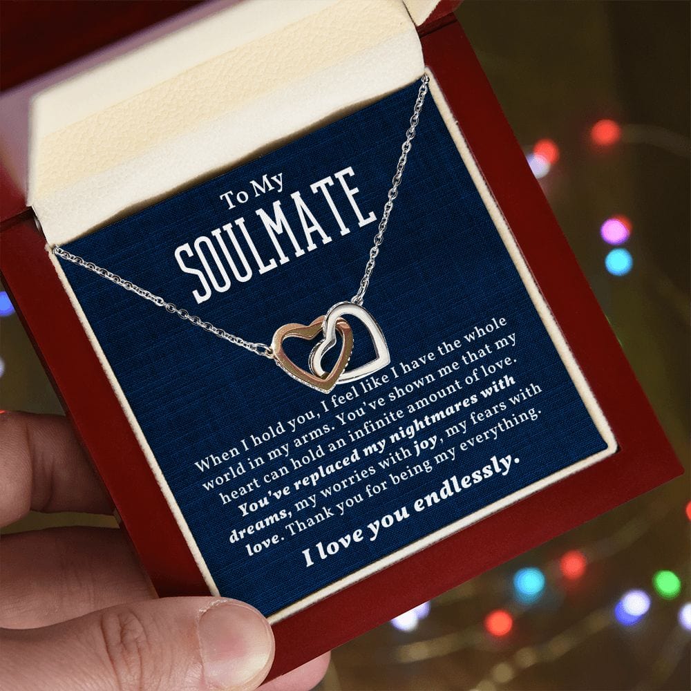 Valentine's Day Gift For Soulmate with Message Card and Gift Box - When I Hold You
