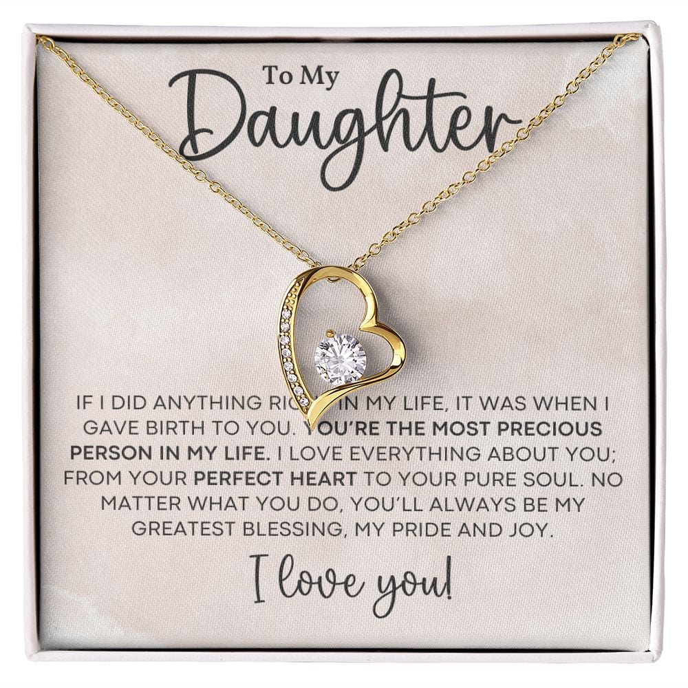 Gift For Daughter With Message Card And Gift Box - If I Did Anything