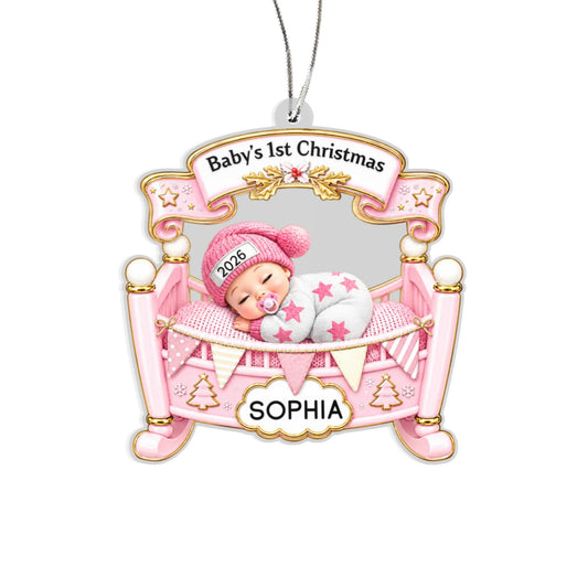 Baby’s First Christmas Personalized Acrylic Ornament