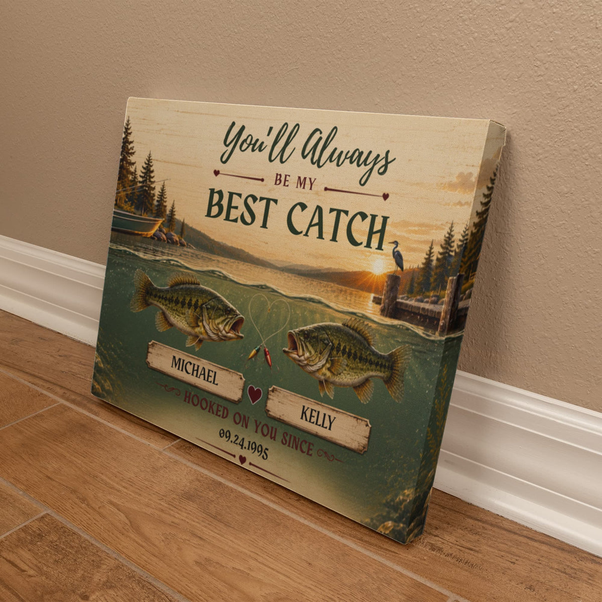 Personalized Red Pickup Truck Wall Decor