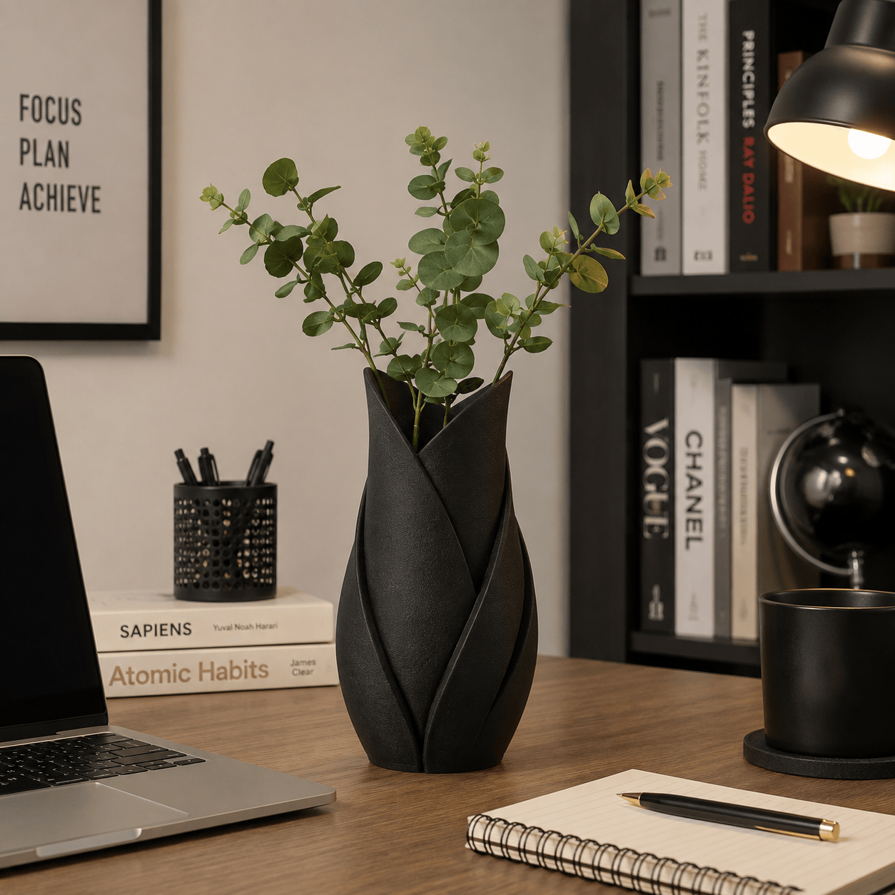 Tulip Leaf Vase Decorative Vase (3 Pcs Set)