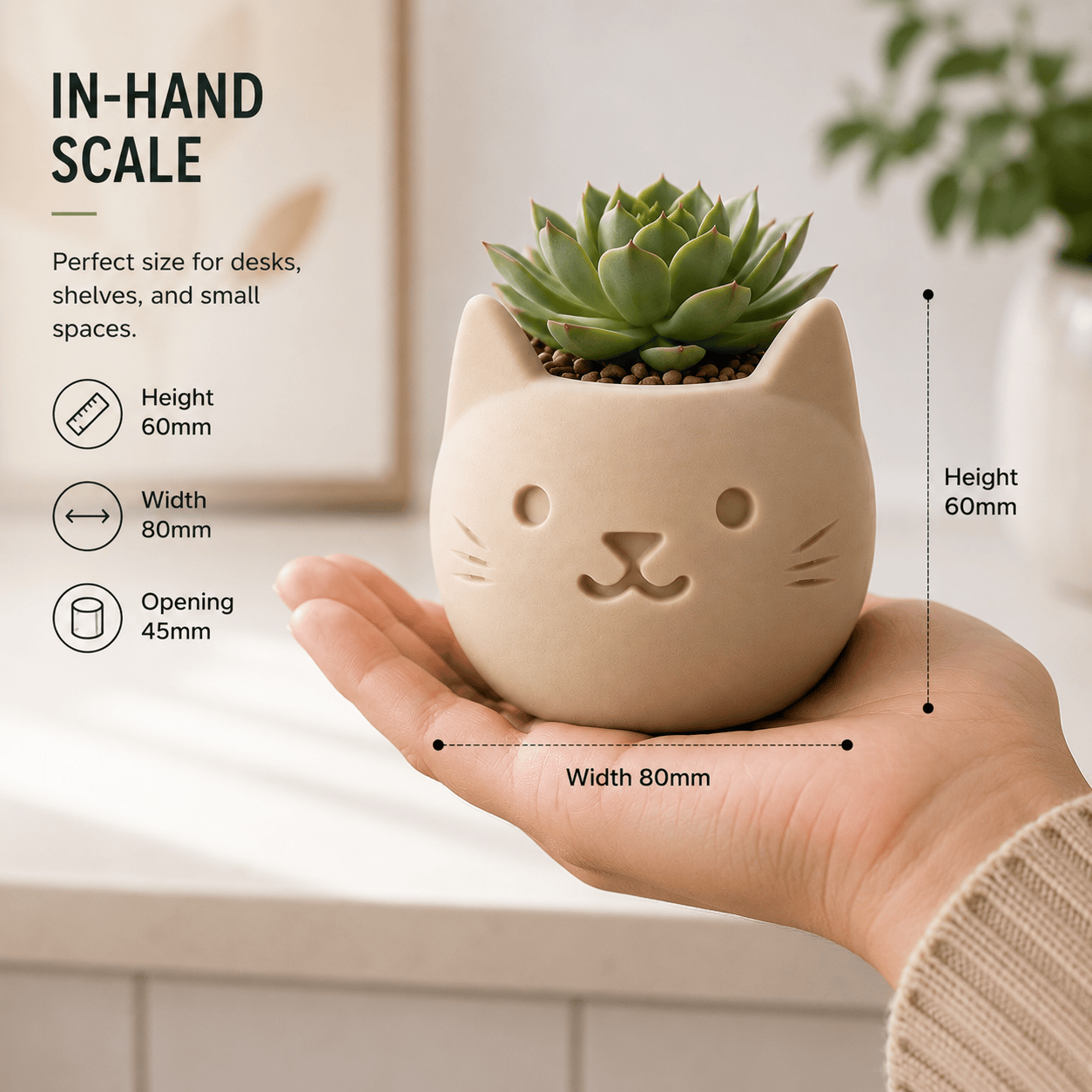 Cute Cat Succulent Planter (3 Pieces Set)