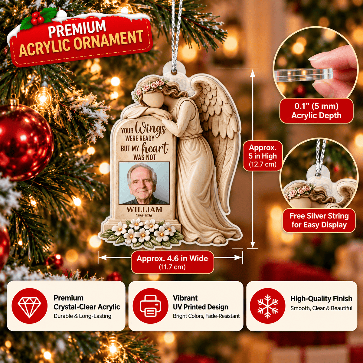 Your Wings Were Ready Memorial Keepsake