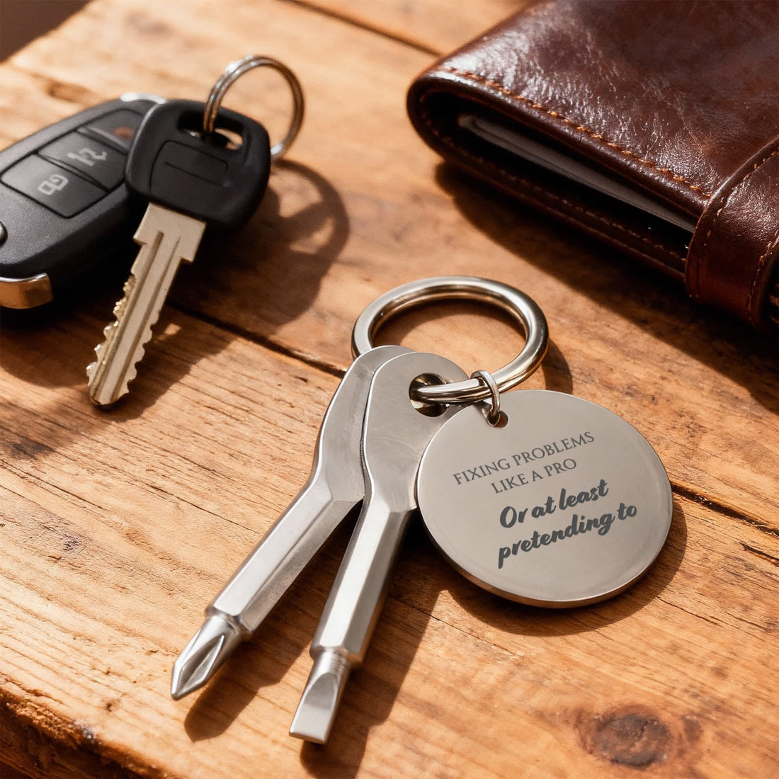 Pocket Screwdriver Keychain – Compact Tool with Custom Engraving Option