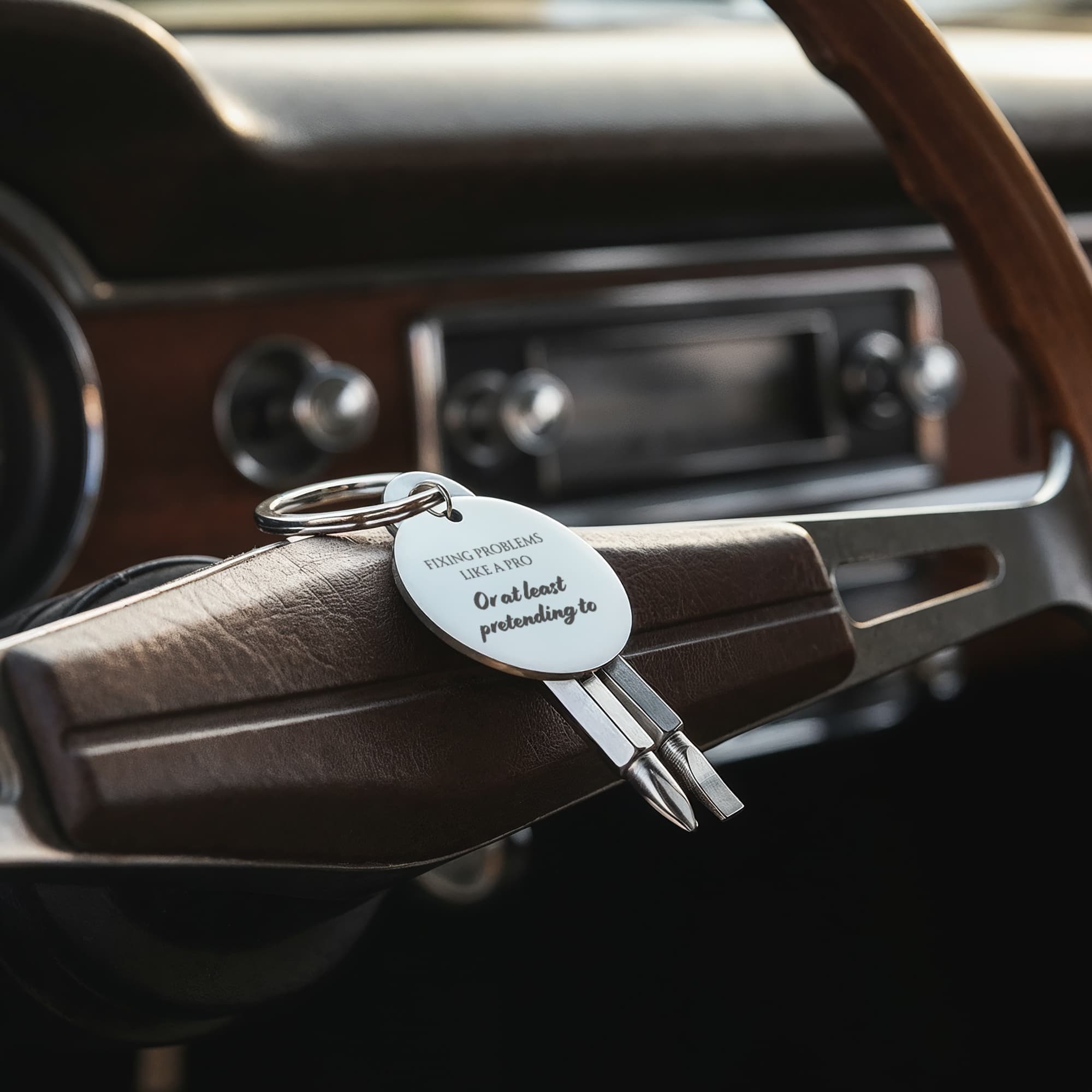 Pocket Screwdriver Keychain – Compact Tool with Custom Engraving Option