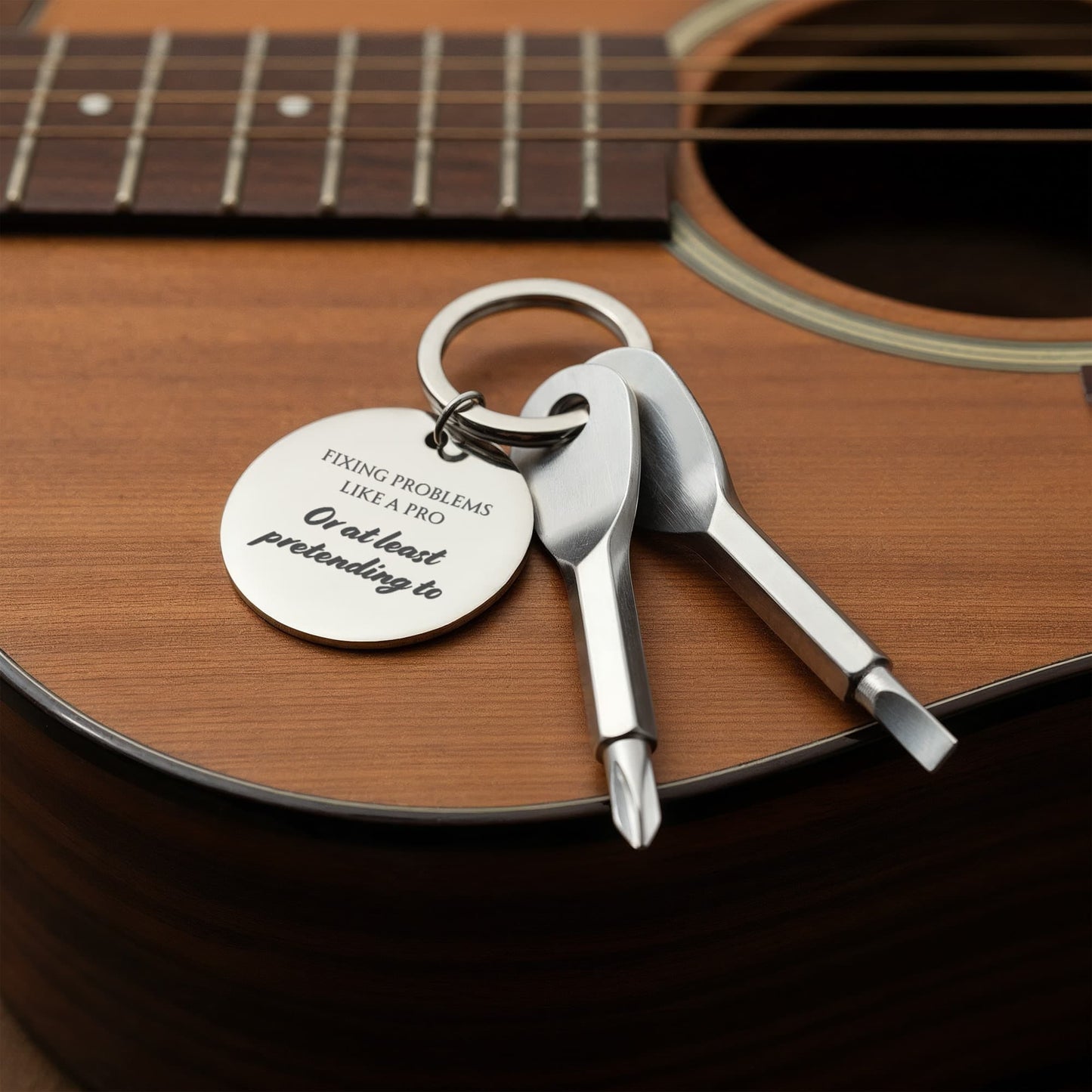 Pocket Screwdriver Keychain – Compact Tool with Custom Engraving Option