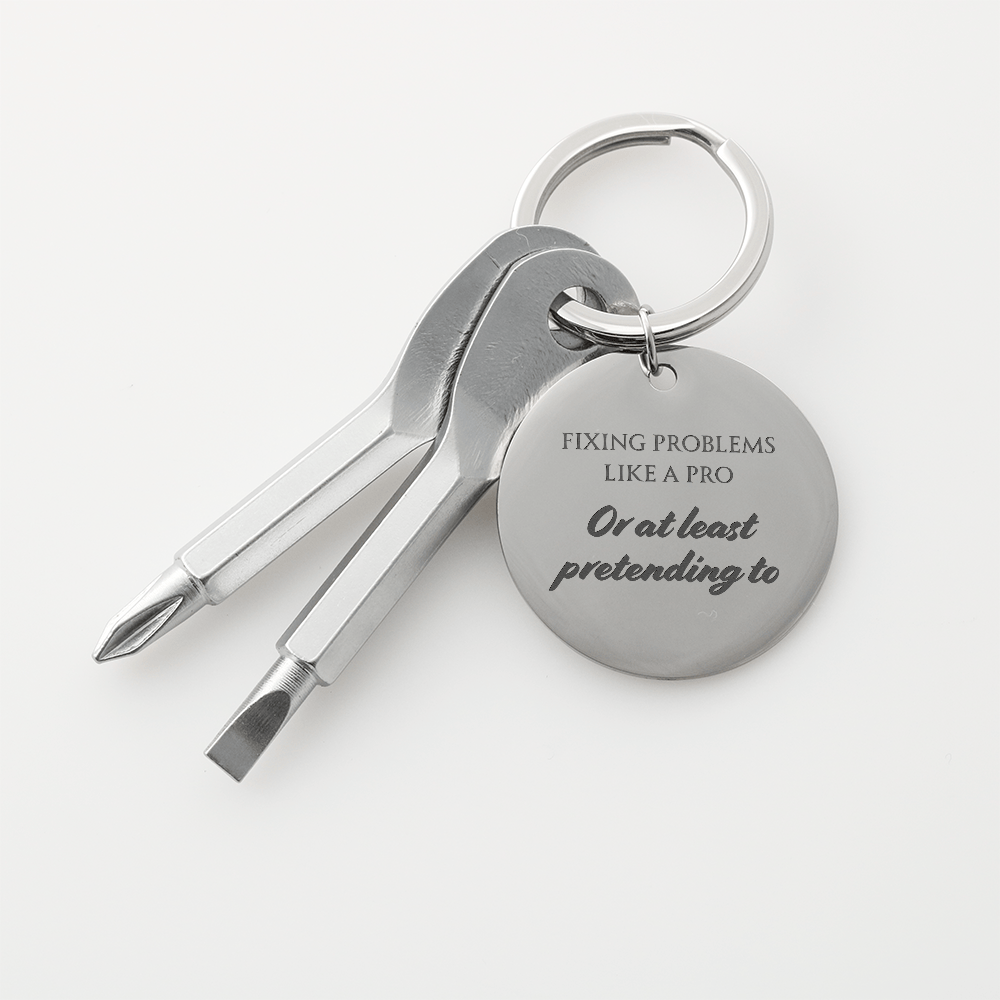 Pocket Screwdriver Keychain – Compact Tool with Custom Engraving Option