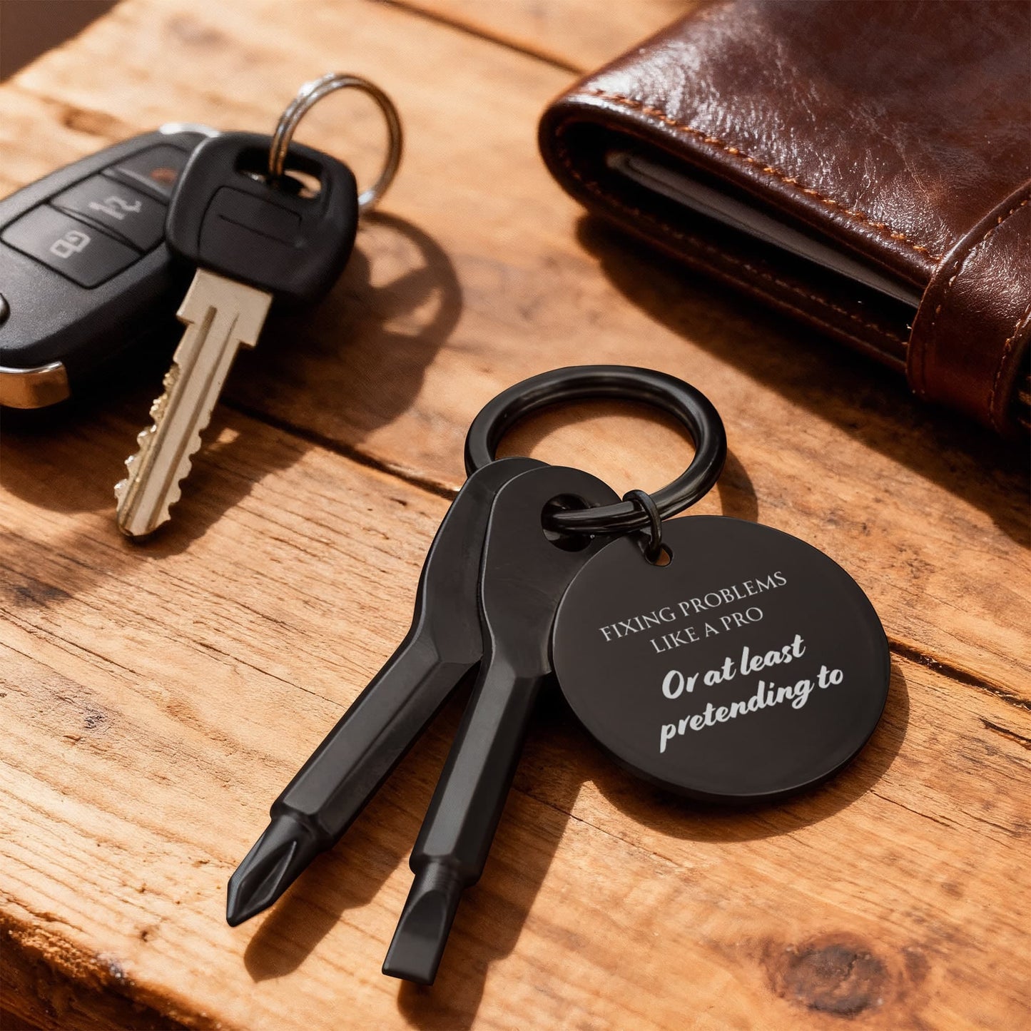 Pocket Screwdriver Keychain – Compact Tool with Custom Engraving Option