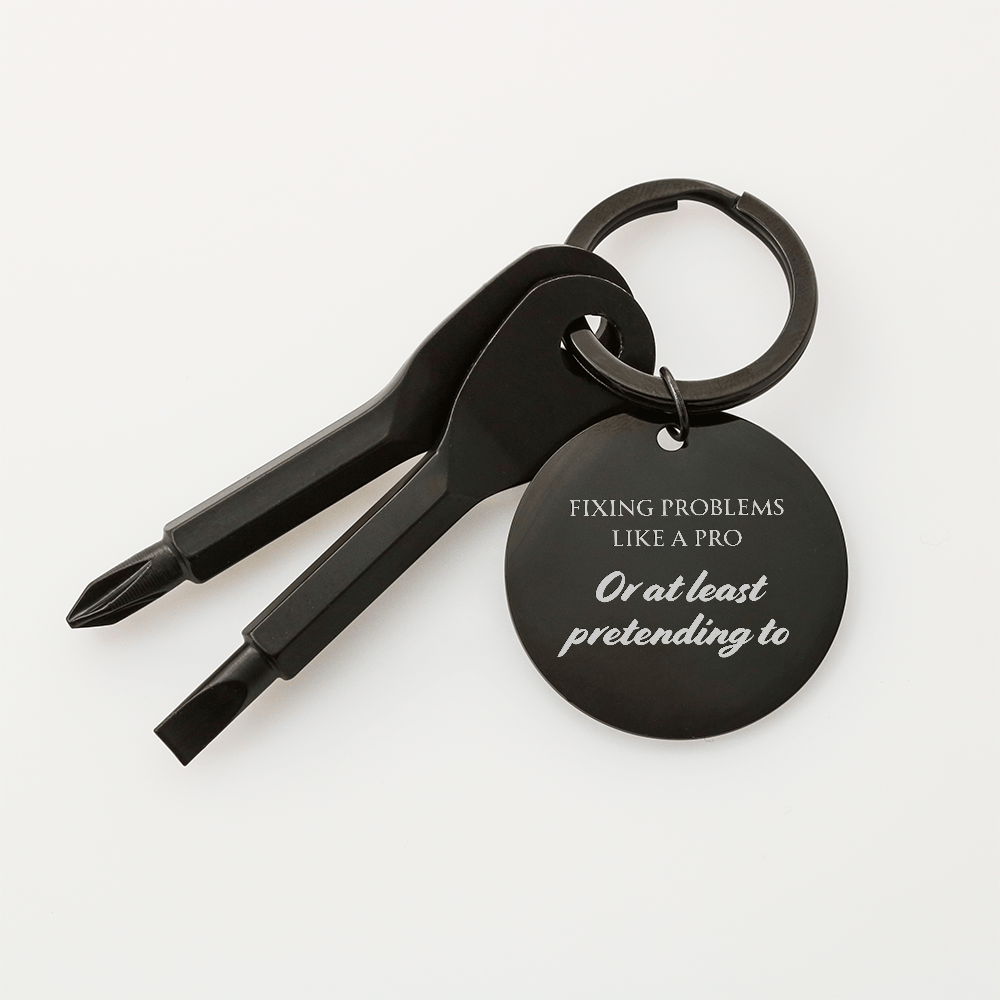 Pocket Screwdriver Keychain – Compact Tool with Custom Engraving Option