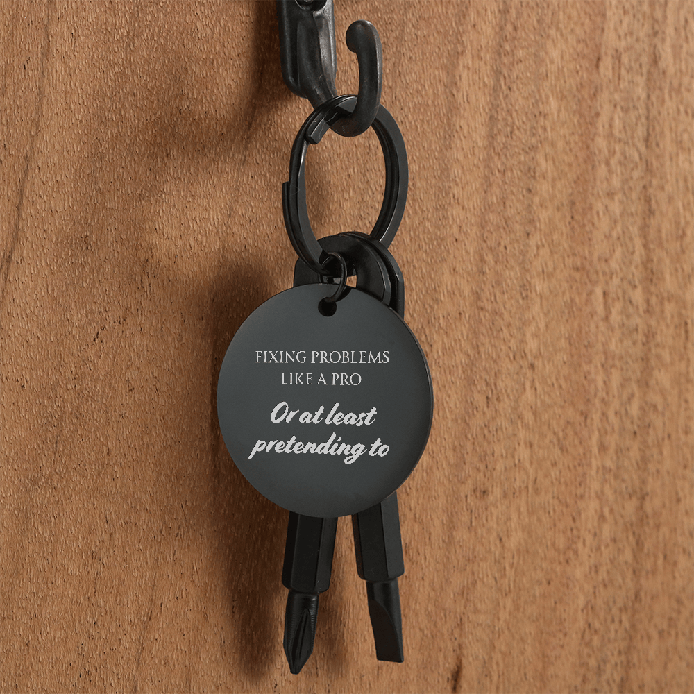 Pocket Screwdriver Keychain – Compact Tool with Custom Engraving Option