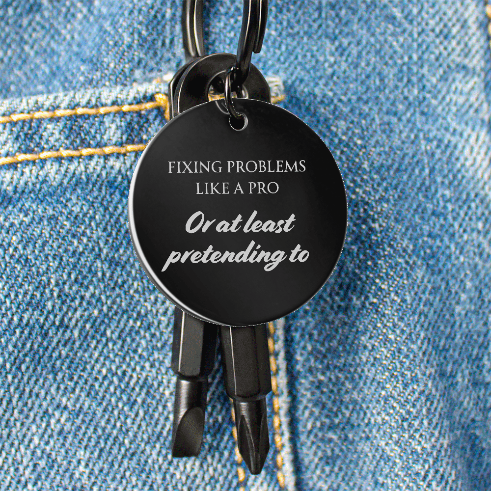 Pocket Screwdriver Keychain – Compact Tool with Custom Engraving Option