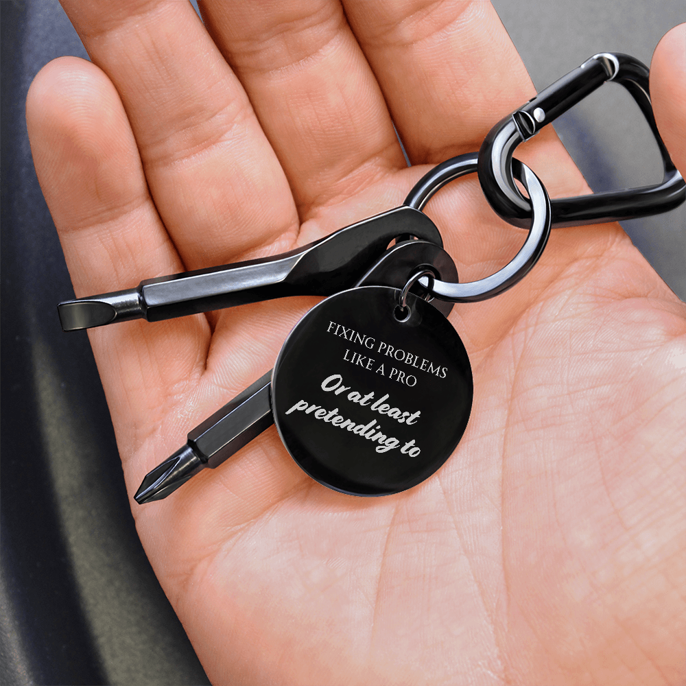 Pocket Screwdriver Keychain – Compact Tool with Custom Engraving Option