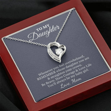 To My Daughter Necklace from Mom – My Baby Girl